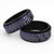 Vintage Bula Fiji Spinner Ring Prussian Blue Tapa Masi Motif - Polynesian Pride