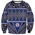 Vintage Bula Fiji Sweatshirt Prussian Blue Tapa Masi Motif