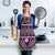 Vintage Bula Fiji Apron Purple Tapa Masi Motif - Polynesian Pride