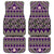 Vintage Bula Fiji Car Mats Purple Tapa Masi Motif