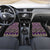 Vintage Bula Fiji Car Mats Purple Tapa Masi Motif