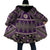 Vintage Bula Fiji Cloak Purple Tapa Masi Motif - Polynesian Pride