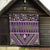 Vintage Bula Fiji Quilt Purple Tapa Masi Motif