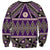 Vintage Bula Fiji Sweatshirt Purple Tapa Masi Motif
