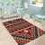 Vintage Bula Fiji Area Rug Red Tapa Masi Motif