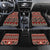 Vintage Bula Fiji Car Mats Red Tapa Masi Motif