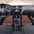 Vintage Bula Fiji Car Mats Red Tapa Masi Motif