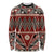 Vintage Bula Fiji Long Sleeve Shirt Red Tapa Masi Motif