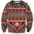 Vintage Bula Fiji Sweatshirt Red Tapa Masi Motif