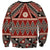 Vintage Bula Fiji Sweatshirt Red Tapa Masi Motif