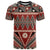 Vintage Bula Fiji T Shirt Red Tapa Masi Motif