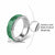 Vintage Bula Fiji Classic Ring Green Tapa Motif Traditional Island Masi - Polynesian Pride