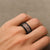 Vintage Bula Fiji Spinner Ring Brown Tapa Motif Traditional Island Masi - Polynesian Pride