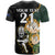 Custom South Africa Protea and New Zealand T Shirt Go All Black-Springboks Rugby with Kente And Maori LT9 - Polynesian Pride