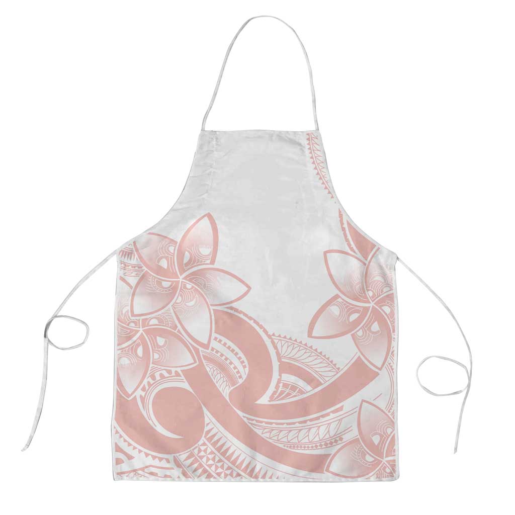 Polynesian Tribal Plumeria Lotu Tamaiti Apron Pastel Blush - Polynesian Pride