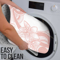 Polynesian Tribal Plumeria Lotu Tamaiti Bathroom Set Pastel Blush - Polynesian Pride