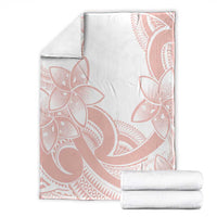 Polynesian Tribal Plumeria Lotu Tamaiti Blanket Pastel Blush LT9 - Polynesian Pride