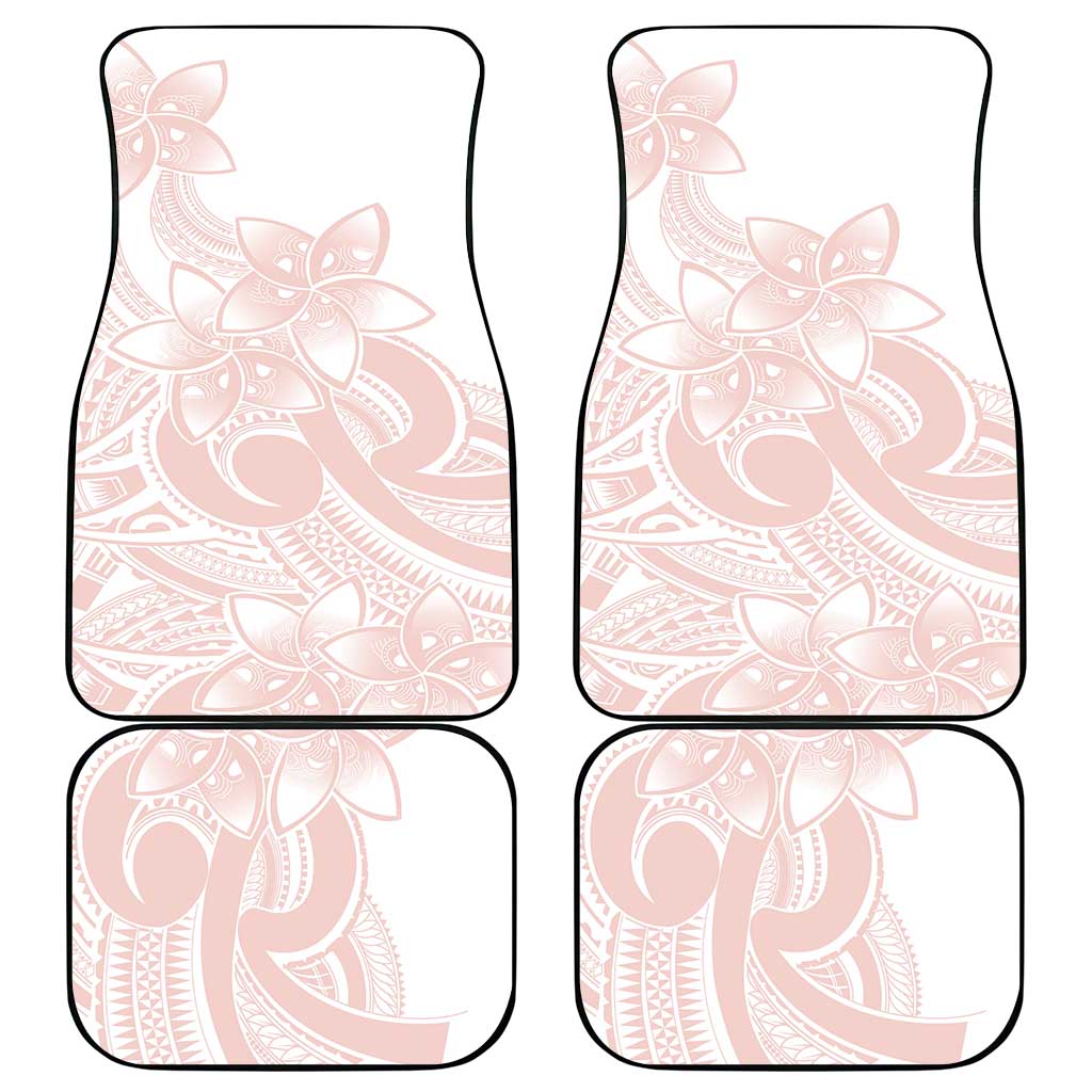 Polynesian Tribal Plumeria Lotu Tamaiti Car Mats Pastel Blush - Polynesian Pride