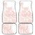 Polynesian Tribal Plumeria Lotu Tamaiti Car Mats Pastel Blush - Polynesian Pride