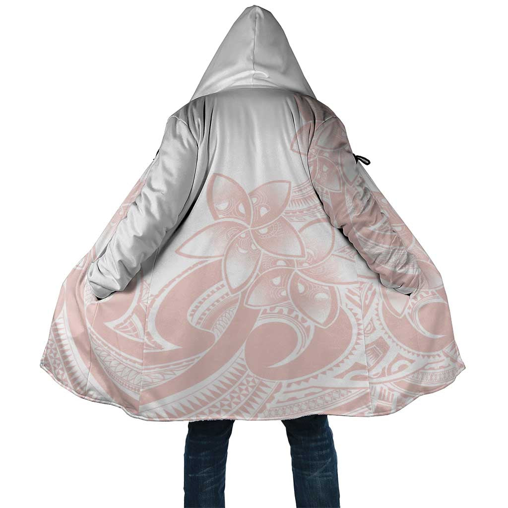 Polynesian Tribal Plumeria Lotu Tamaiti Cloak Pastel Blush - Polynesian Pride