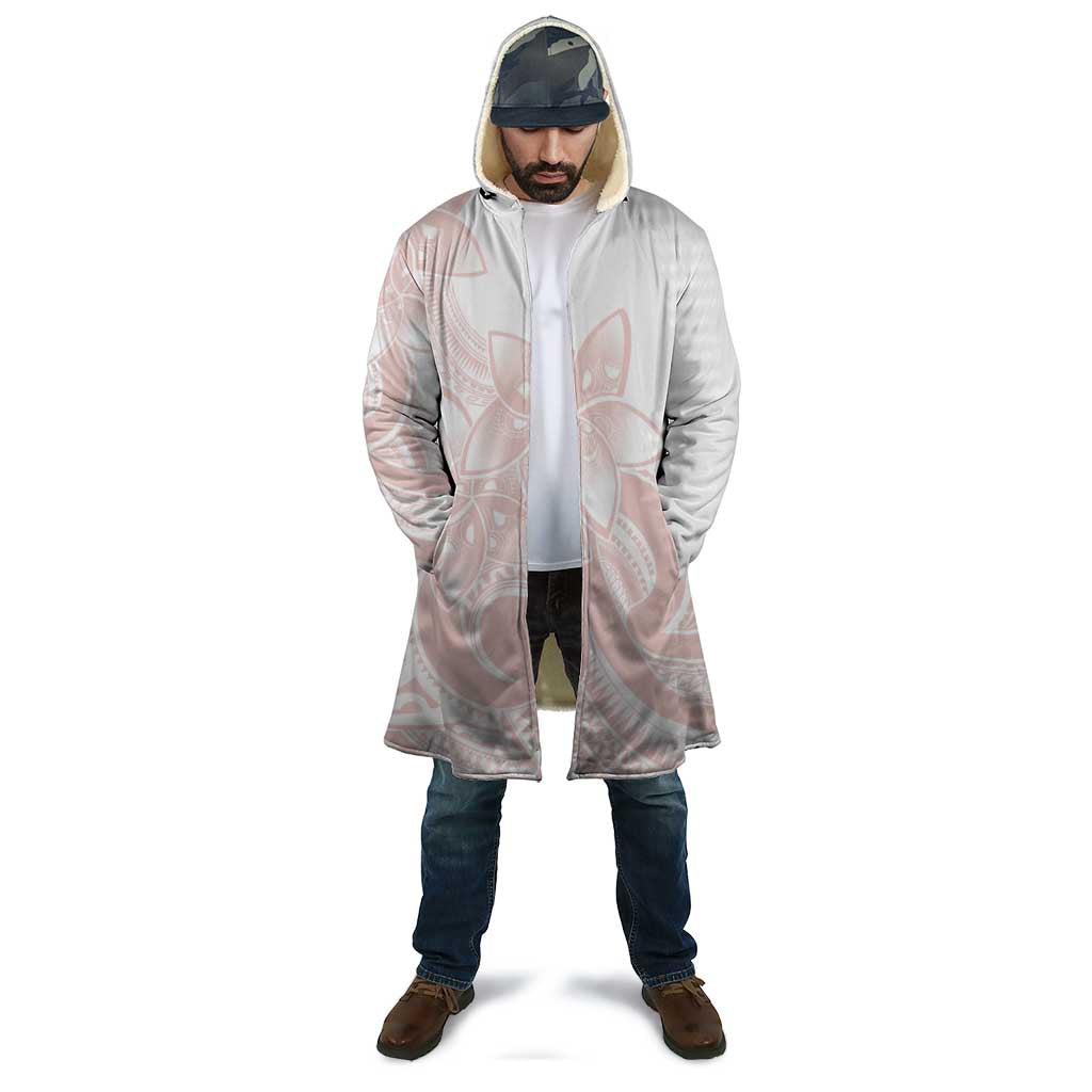 Polynesian Tribal Plumeria Lotu Tamaiti Cloak Pastel Blush - Polynesian Pride