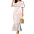 Polynesian Tribal Plumeria Lotu Tamaiti Family Matching Mermaid Dress and Hawaiian Shirt Pastel Blush - Polynesian Pride