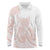 Polynesian Tribal Plumeria Lotu Tamaiti Long Sleeve Polo Shirt Pastel Blush - Polynesian Pride