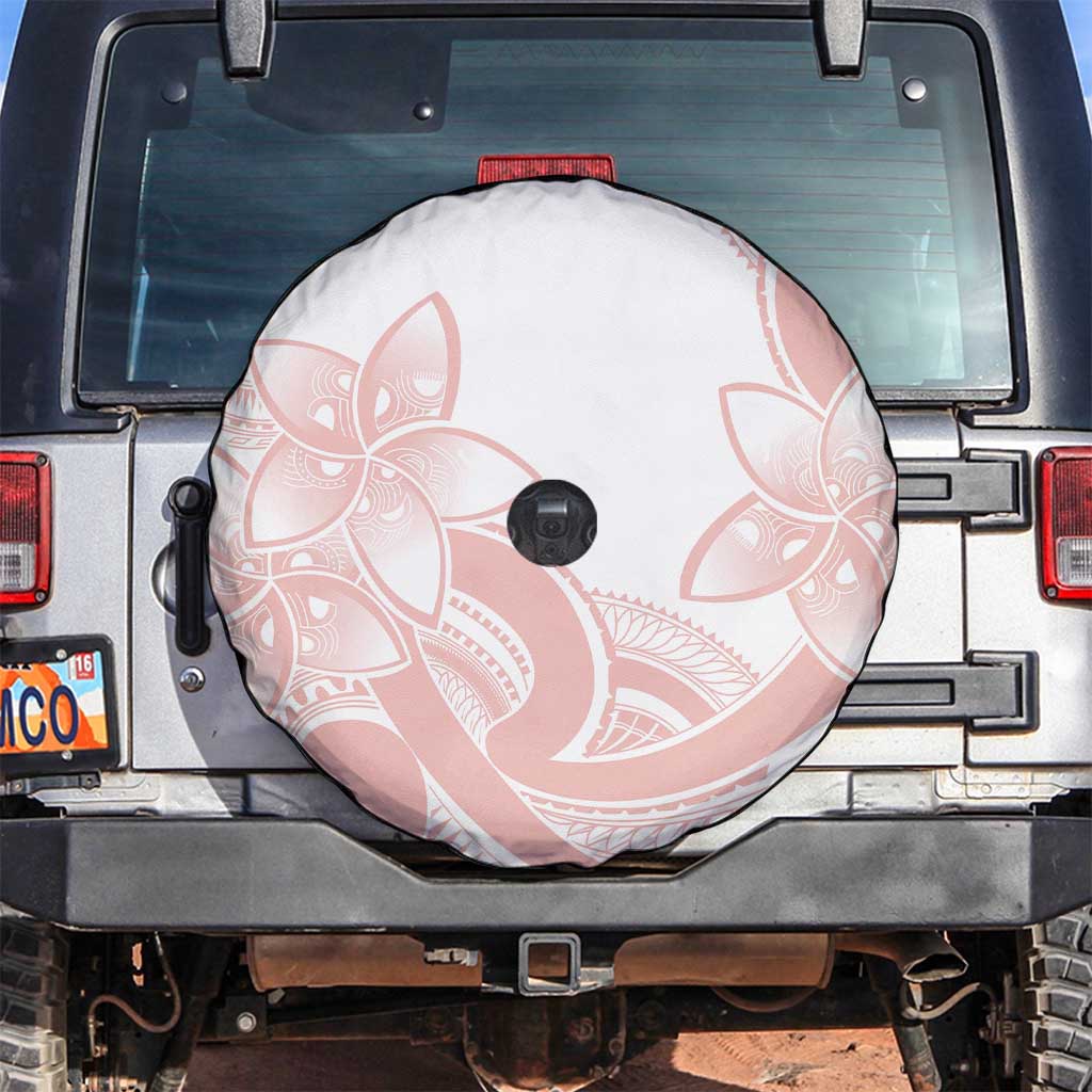 Polynesian Tribal Plumeria Lotu Tamaiti Spare Tire Cover Pastel Blush LT9 Blush - Polynesian Pride