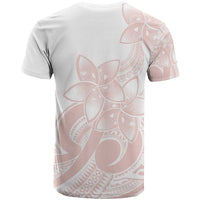 Polynesian Tribal Plumeria Lotu Tamaiti T Shirt Pastel Blush - Polynesian Pride