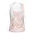 Polynesian Tribal Plumeria Lotu Tamaiti Women Sleeveless Polo Shirt Pastel Blush - Polynesian Pride