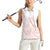 Polynesian Tribal Plumeria Lotu Tamaiti Women Sleeveless Polo Shirt Pastel Blush - Polynesian Pride
