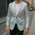 Polynesian Tribal Plumeria Lotu Tamaiti Blazer Pastel Cyan - Polynesian Pride