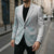 Polynesian Tribal Plumeria Lotu Tamaiti Blazer Pastel Cyan - Polynesian Pride