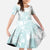 Polynesian Tribal Plumeria Lotu Tamaiti Family Matching Summer Maxi Dress and Hawaiian Shirt Pastel Cyan - Polynesian Pride