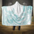 Polynesian Tribal Plumeria Lotu Tamaiti Hooded Blanket Pastel Cyan - Polynesian Pride