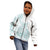 Polynesian Tribal Plumeria Lotu Tamaiti Kid Hoodie Pastel Cyan - Polynesian Pride