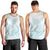 Polynesian Tribal Plumeria Lotu Tamaiti Men Tank Top Pastel Cyan - Polynesian Pride