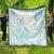 Polynesian Tribal Plumeria Lotu Tamaiti Quilt Pastel Cyan - Polynesian Pride