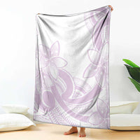 Polynesian Tribal Plumeria Lotu Tamaiti Blanket Pastel Mauve LT9 - Polynesian Pride