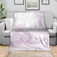 Polynesian Tribal Plumeria Lotu Tamaiti Blanket Pastel Mauve LT9 - Polynesian Pride