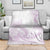 Polynesian Tribal Plumeria Lotu Tamaiti Blanket Pastel Mauve - Polynesian Pride