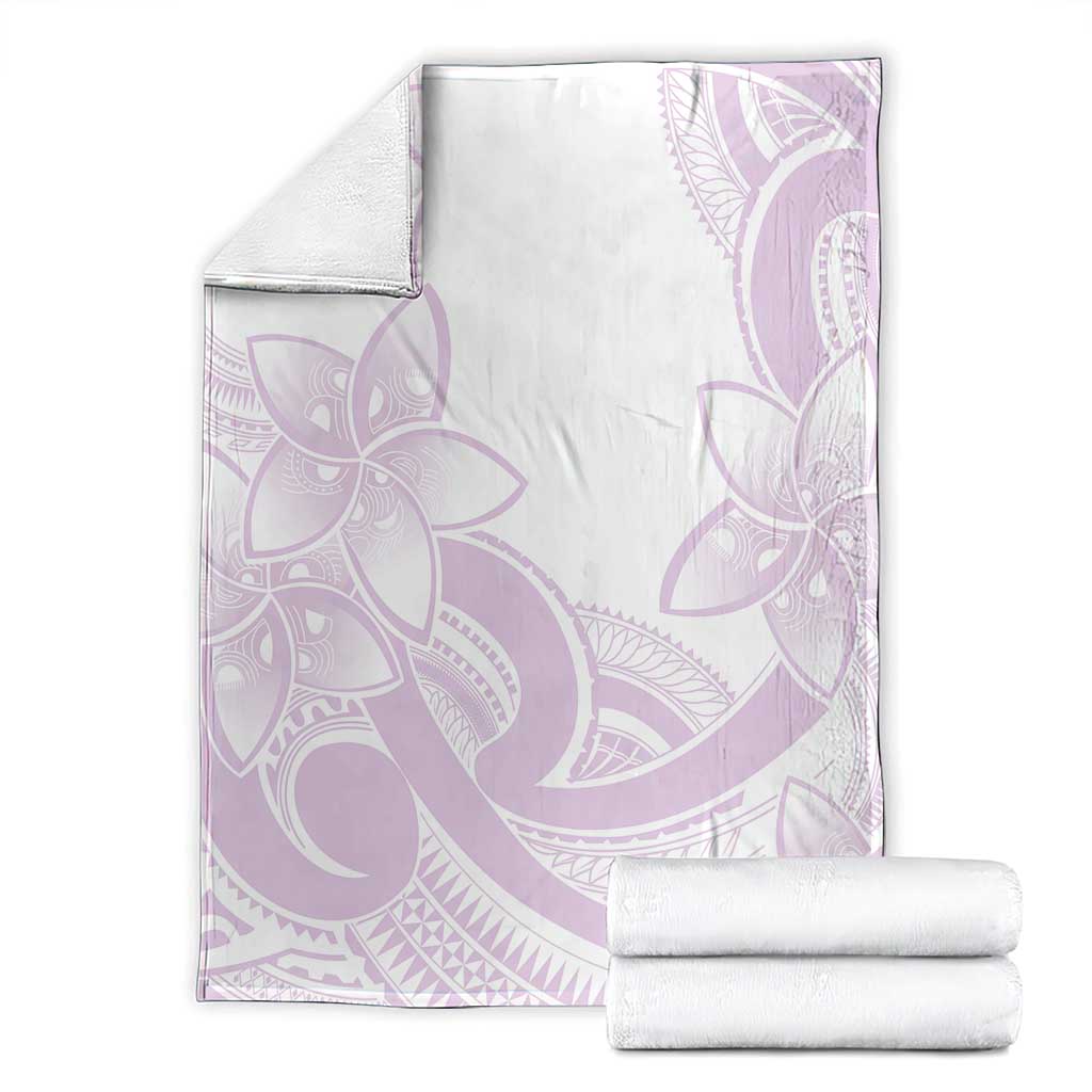 Polynesian Tribal Plumeria Lotu Tamaiti Blanket Pastel Mauve LT9 - Polynesian Pride