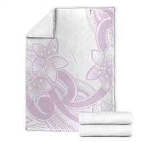 Polynesian Tribal Plumeria Lotu Tamaiti Blanket Pastel Mauve LT9 - Polynesian Pride