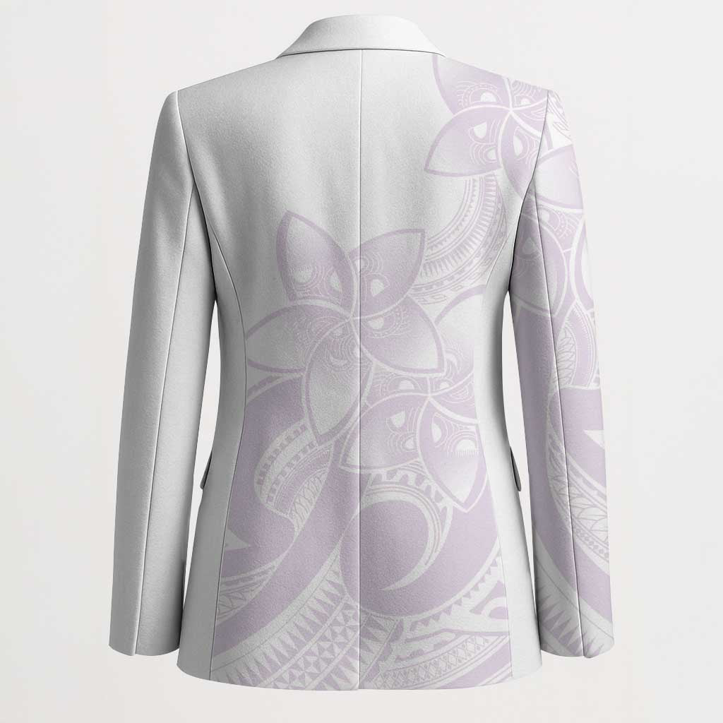 Polynesian Tribal Plumeria Lotu Tamaiti Blazer Pastel Mauve LT9 - Polynesian Pride