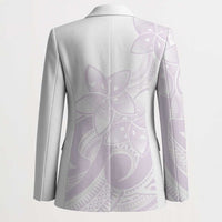 Polynesian Tribal Plumeria Lotu Tamaiti Blazer Pastel Mauve LT9 - Polynesian Pride