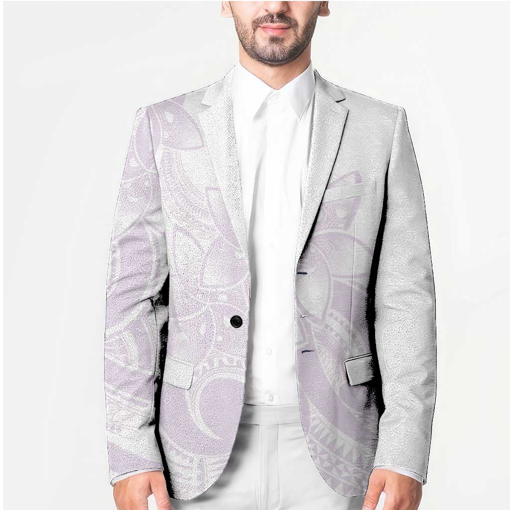 Polynesian Tribal Plumeria Lotu Tamaiti Blazer Pastel Mauve LT9 - Polynesian Pride