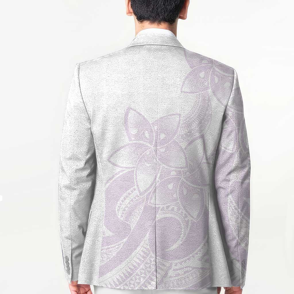Polynesian Tribal Plumeria Lotu Tamaiti Blazer Pastel Mauve LT9 - Polynesian Pride