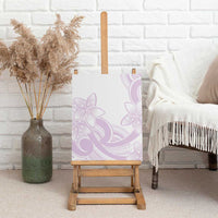 Polynesian Tribal Plumeria Lotu Tamaiti Canvas Wall Art Pastel Mauve LT9 - Polynesian Pride