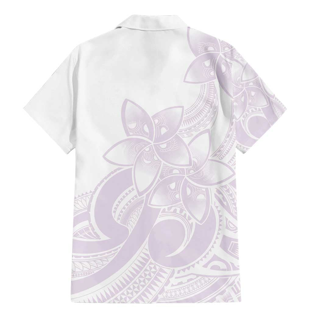 Polynesian Tribal Plumeria Lotu Tamaiti Family Matching Mermaid Dress and Hawaiian Shirt Pastel Mauve - Polynesian Pride