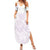 Polynesian Tribal Plumeria Lotu Tamaiti Family Matching Summer Maxi Dress and Hawaiian Shirt Pastel Mauve - Polynesian Pride